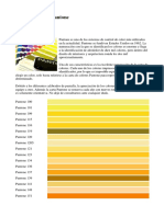 Carta de Colores Pantone