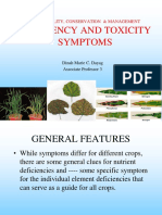 Deficiency and Toxicity Symptoms