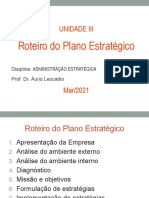 Administração Estratégica 3 - Roteiro Do Plano Estratégico