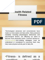 Health Related Fitness PPT WEEK 3 4