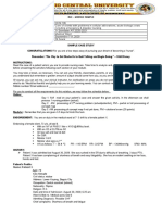 Rle - Module Sample Course Code Course Title Level Offering Clinical Area of Assignment Date of Exposure No. of Hours