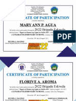 Brigada Eskwela Certificates 2022