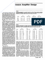 Wideband Microwave Amplifier Design