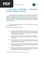 5 Intervenciones Generalizadas o Centradas en Poblaciones de Riesgo