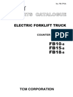 TCM - Parts Catalogue - Electric Forklift Truck FB10-8 FB15-8 FB18-8 - PB-7P0A 