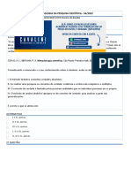 Atividade Sub - Psico - Metodologia Da Pesquisa Científica - 54-2022