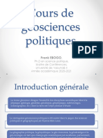 Cours de Géosciences Politiques.2022