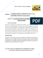 1ere H5 - La Colonisation Et Les Resistances en Cote Divoire