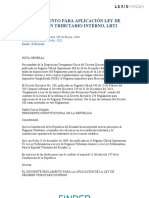 Tributar-Reglamento para Aplicacion Ley de Regimen Tributario Interno Lrti