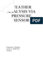 Weather Analysis Via Pressure Sensor