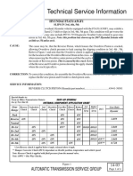 Technical Service Information: Automatic Transmission Service Group