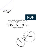 Cronograma Fuvest 2021