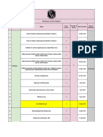 Chemistry Lecture Planner: Sno Chapter Name Topics No. of Lectures Total No of Date of Lecture Date of Completion