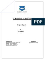 Advanced Analytics LSTM