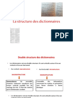 Structure Des Dictionnaires 22-23