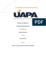 Tarea 5 de Presupuesto Empresarial