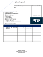 Lista de Presença - NR 06