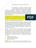 Expansión y Desarrollo de La Educación Preescolar