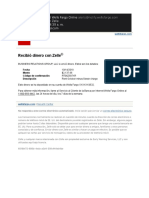 Recibió Dinero Con Zelle: Fecha Monto Código de Confirmación Descripción