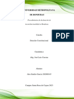 Procedimientos de Declaración de Inconstitucionalidad en Honduras.