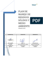 Plan de Manejo de Residuos Sólidos 2021