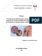 Monografia LEISMANIASIS Ivirgarzama