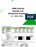 Annex A1 RPMS Tool For Proficient Teachers SY 2022-2023