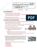 GR 4 - CLASS WORKSHEET ANSWER KEY - SOIL - 2022 - 23