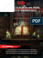 Guide To Balancing Homebrew Classes v1.4