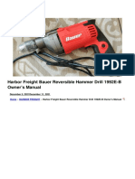 Bauer Reversible Hammer Drill 1992e B Manual