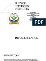 Case Series of Intussusception in Paediatric Surgery