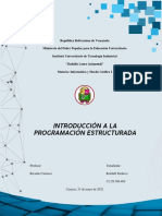 Introducción A La Programación Estructurada