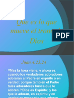 Que Es Lo Que Mueve El Trono de Dios