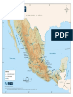 Mapa Mexico Rios A Color