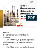 Parte II - Planeamento e Elaboração Da Estratégia De: Marketing