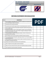 Method Statement For Excavation