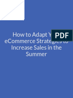 How To Adapt Your Ecommerce Strategies To Increase Sales in The Summer