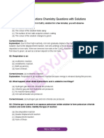 Chemical Reactions Questions