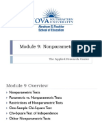 Module 9 Nonparametric Tests