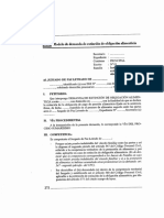 Demanda de Extinción de Obligación Alimenticia