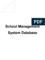 School Management System Database Project