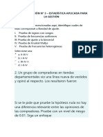 Autoevaluación #3 - Estadistica Aplicada para La Gestion