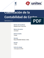 Clasificacion de La Contabilidad de Costos