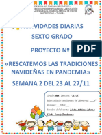 Actividades para 6to Grado Proyecto #2 Semana 2