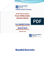 PGE 407 2022. Presentation 6. Alternative Methods of Pressure Buildup Analysis.