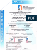 Certificado Fondonorma ISO 9001 - 2018