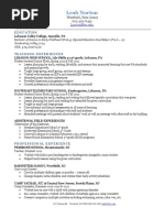 Resume - Leah Norton