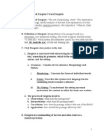 Exegesis Vs Eisegesis Handout