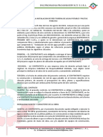 Borrador de Contrato de Servicios de Ejecucion de Obra