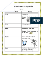 Simple Machines Study Guide 2014